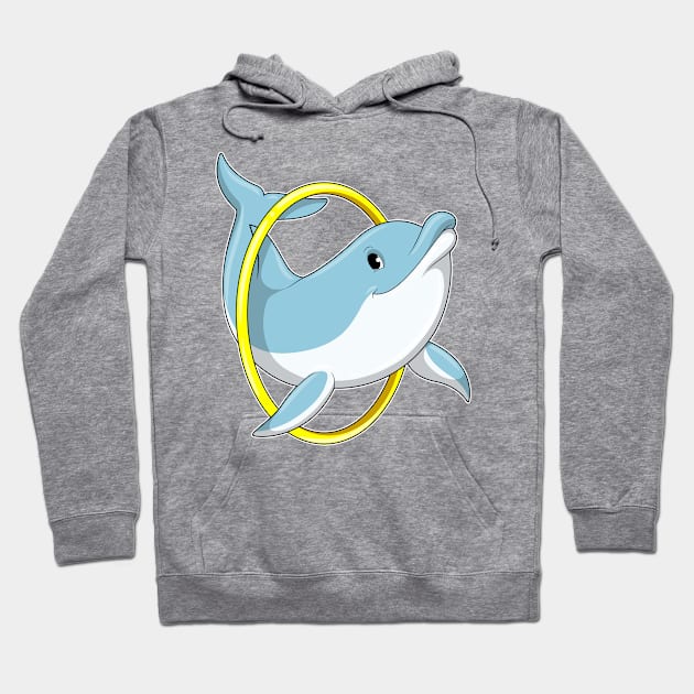 Dolphin with Ring Hoodie by Markus Schnabel